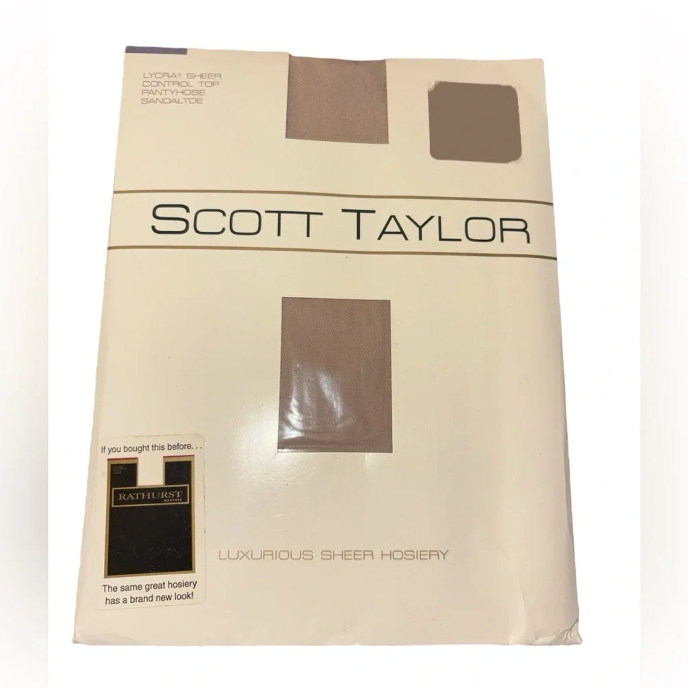 Scott Taylor Luxurious Sheer Pantyhose in Sandtoe